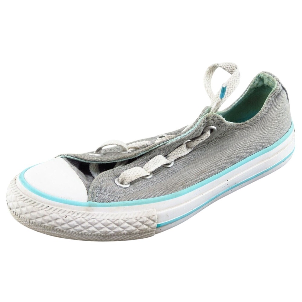 Converse all Star Toddler Girls 13 Medium Gray Low Top Fabric 6488568f‎